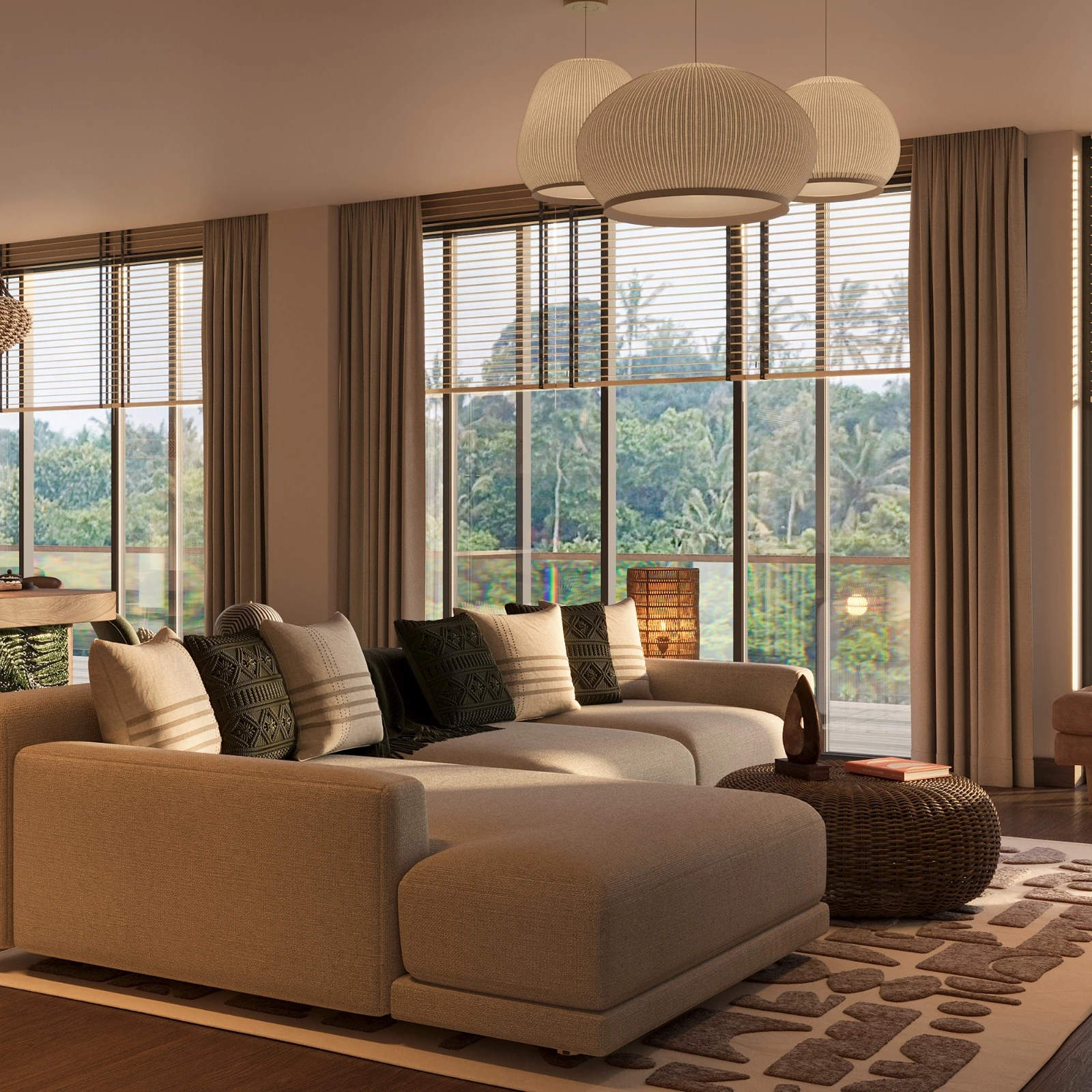 2 Bedroom residence, interior design visualisation