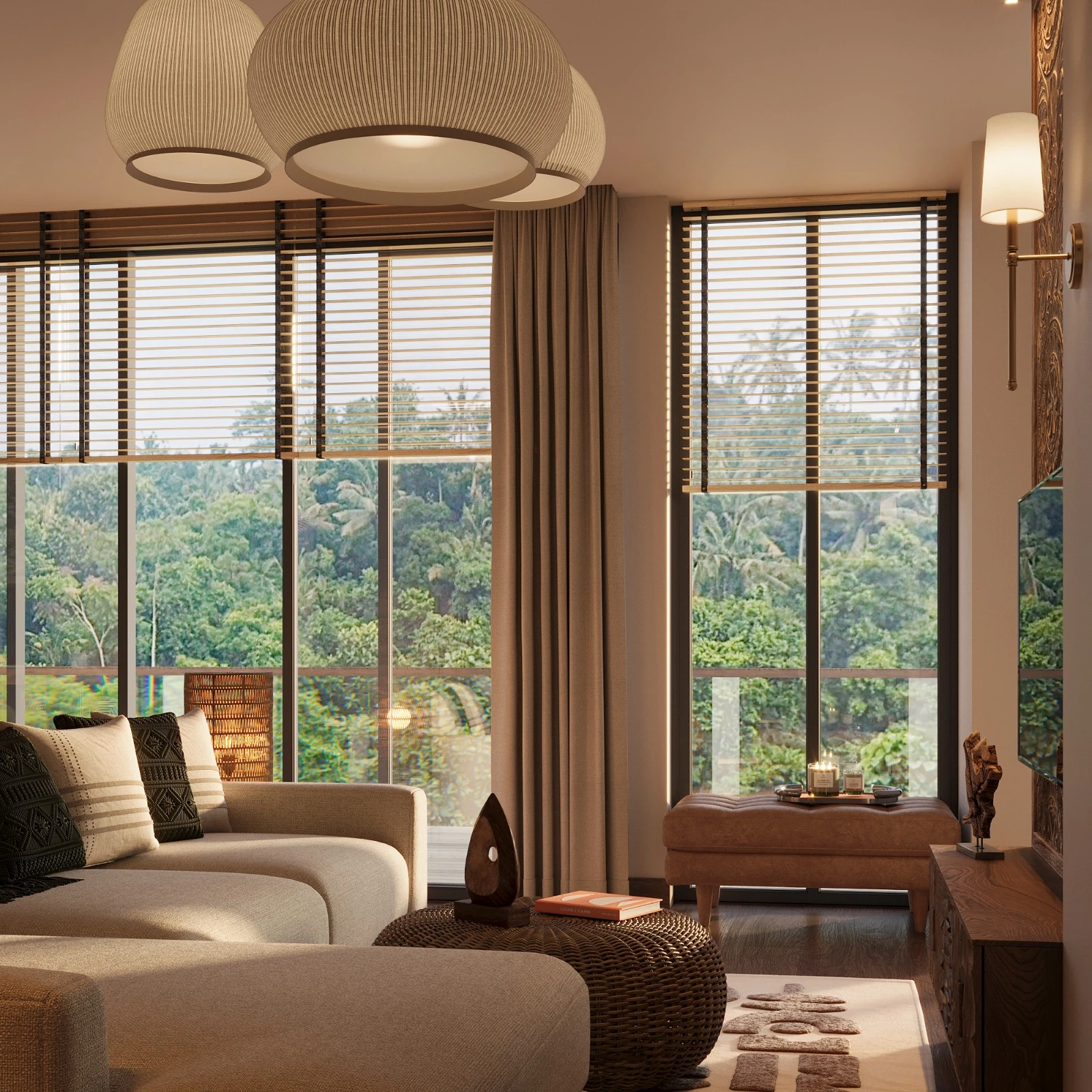 2 Bedroom residence, interior design visualisation