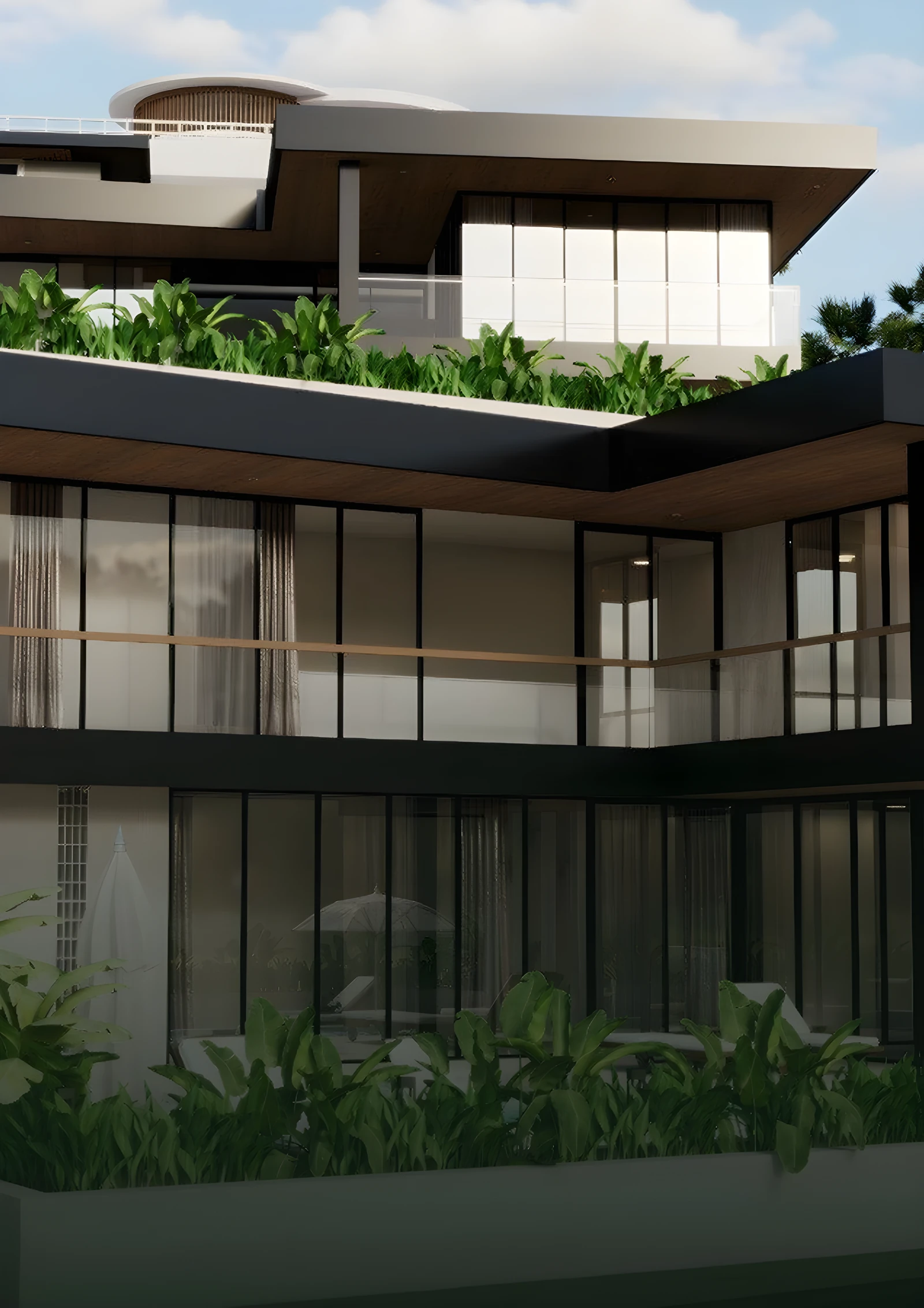 Terraced into the hillside