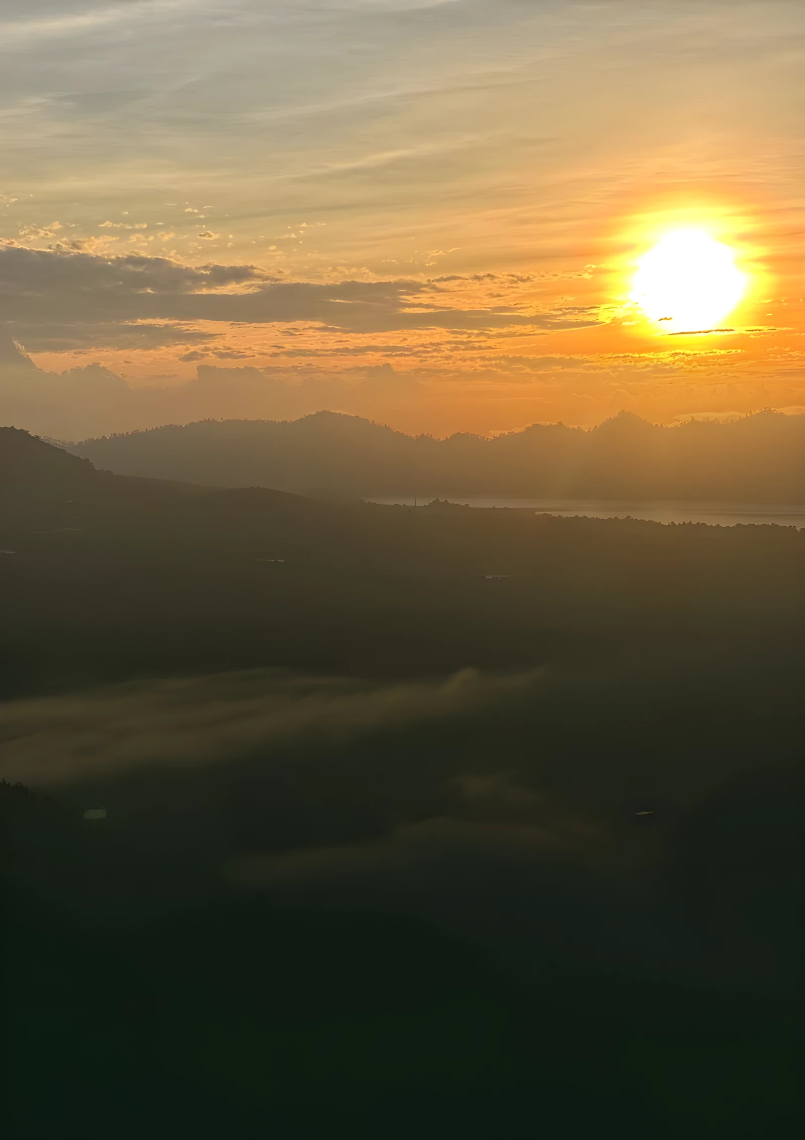 Sunrise over Lake Batur