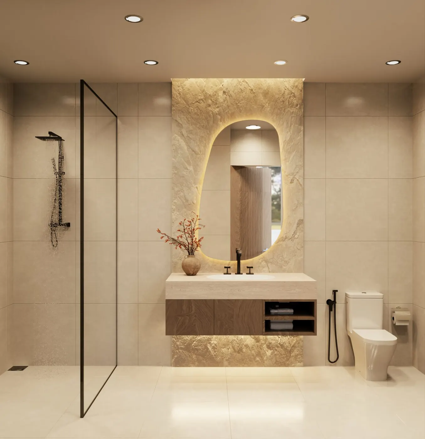 Badezimmer der Villa