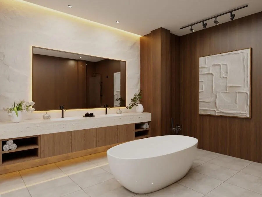 2 Schlafzimmer villa render