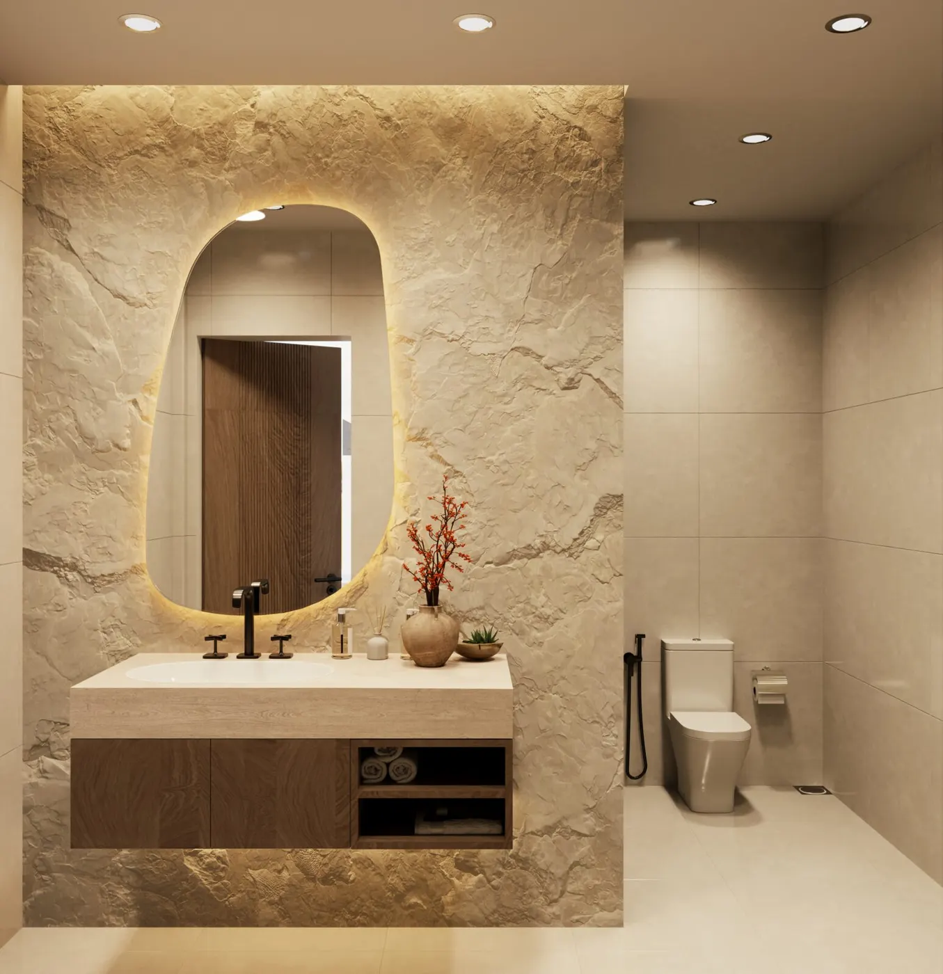 2 Schlafzimmer villa render
