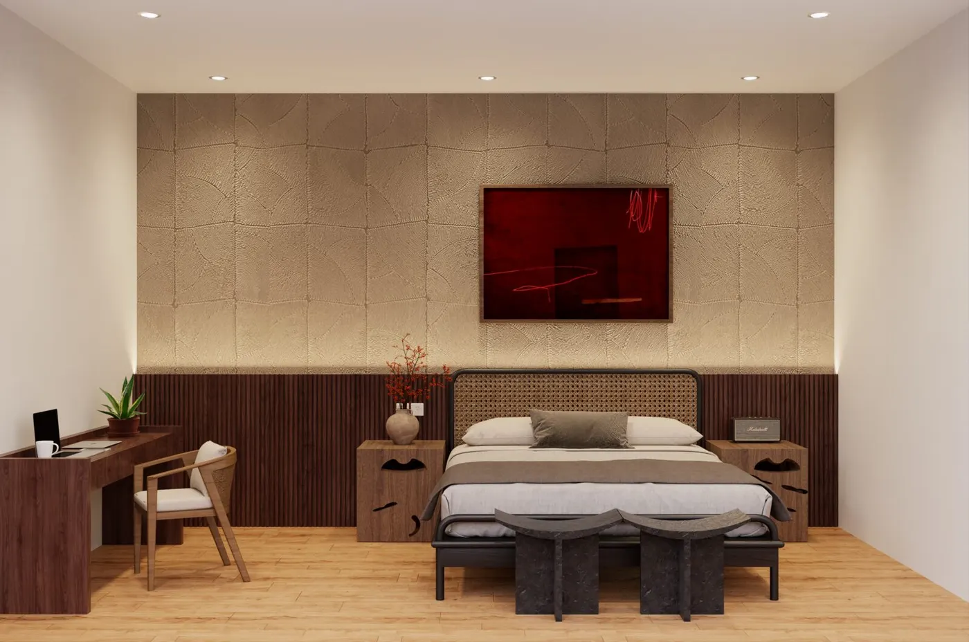 2 Schlafzimmer villa render