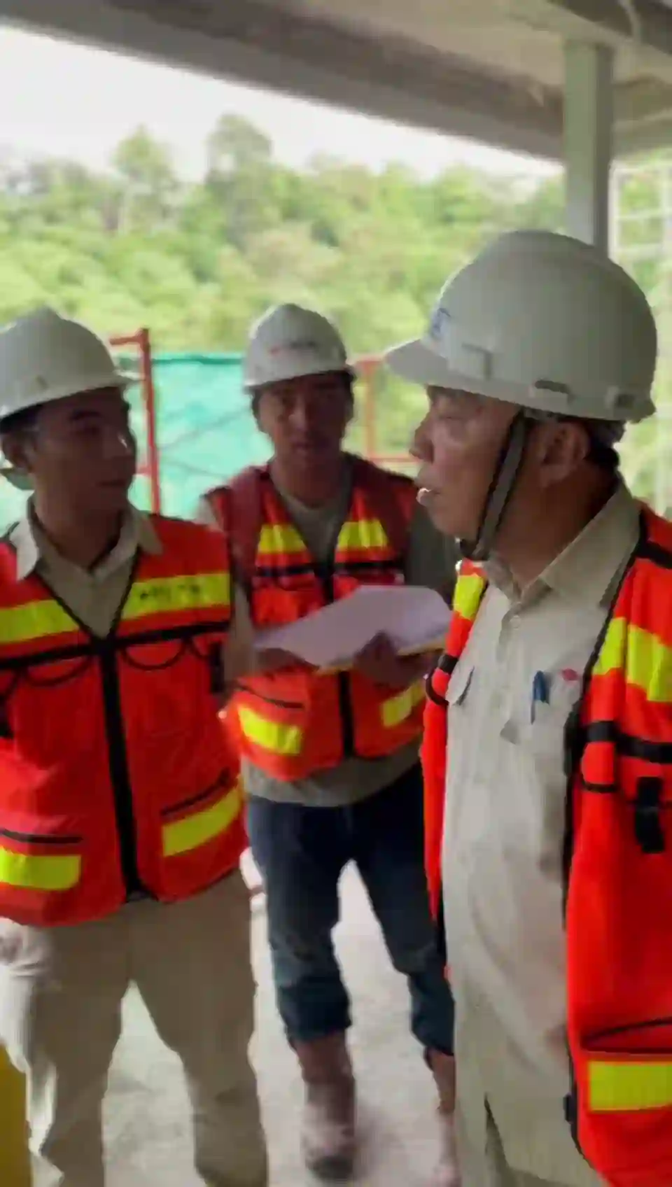 Site walk with the BFD and TATA supervisors, July 2026.